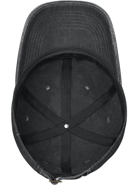 Women\'s Floral and Horse Hat Adjustable Washed Vintage Baseball Cap Black main image 6